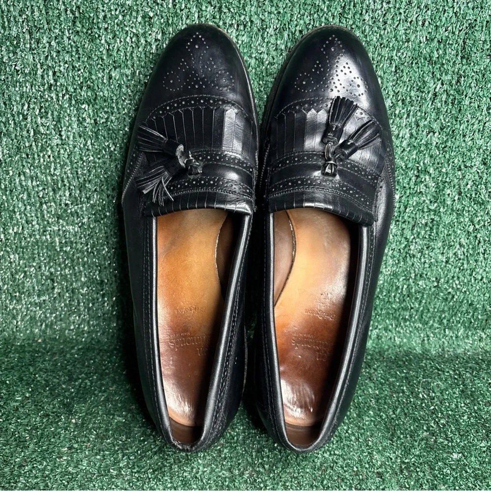 Allen Edmonds Bridgeton‎ Black Leather Tassel Loafers Dress Shoes Mens 11.5 B
